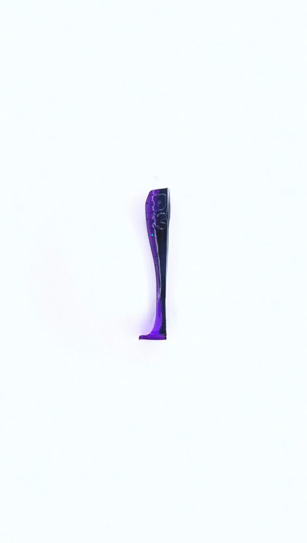 [FISH]rx RX Paddle Tail in Midnight Chovie, 3.5" — handcrafted soft plastic bait for SoCal inshore bass