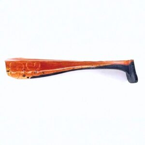 [FISH]rx RX Paddle Tail in Champagne Black Tip, 3.5" — handcrafted soft plastic bait for SoCal inshore bass