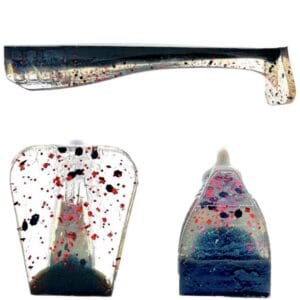 [FISH]rx RX Paddle Tail in Wounded Soldier, 3.5" — handcrafted soft plastic bait for SoCal inshore bass