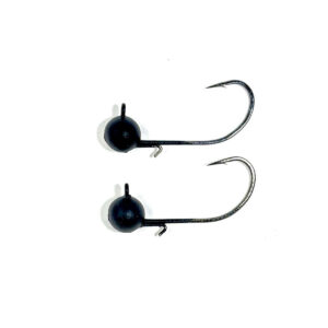 [FISH]rx RX Roll Head in Black, 1/4oz — handcrafted soft plastic bait for SoCal inshore bass