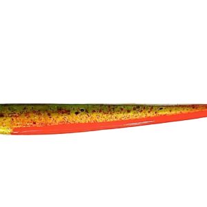 [FISH]rx RX Slug in Brook Trout, 4" — handcrafted soft plastic bait for SoCal inshore bass