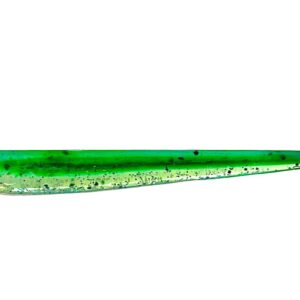 [FISH]rx RX Slug in Glacier Mint, 4" — handcrafted soft plastic bait for SoCal inshore bass