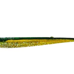 [FISH]rx RX Slug in Sour Smelt, 4" — handcrafted soft plastic bait for SoCal inshore bass