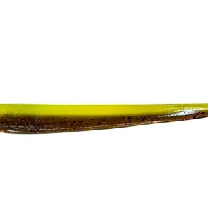 [FISH]rx RX Slug in Sour Smelt, 4" — handcrafted soft plastic bait for SoCal inshore bass