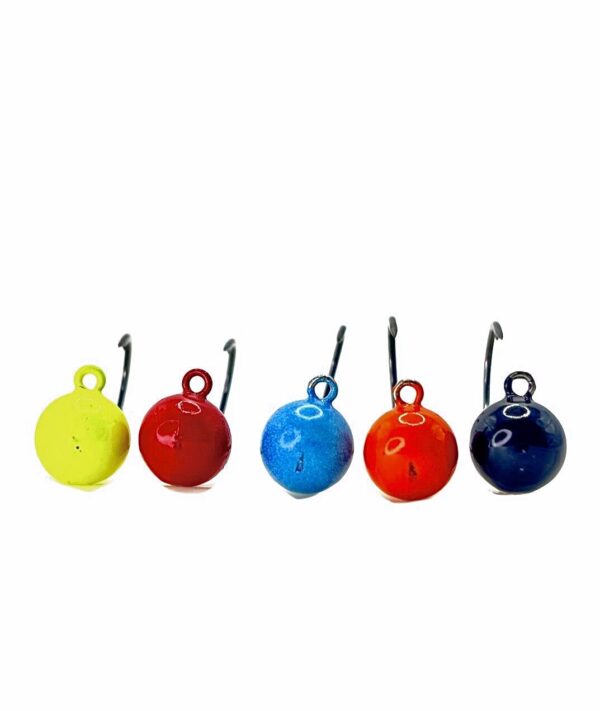 RX Roll Heads lined up in Chartreuse, Red, Mint, Orange and Black.