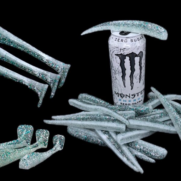 RX Slugs and RX Paddle Tails, White Monster Energy
