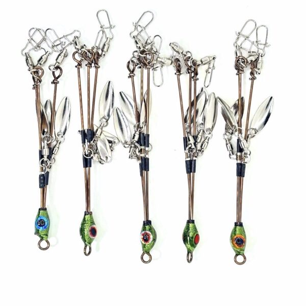 [FISH]rx MDR C-Rig in Green — handcrafted soft plastic bait for SoCal inshore bass