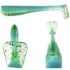 [FISH]rx RX Paddle Tail in Mint N Clear, 3.5" — handcrafted soft plastic bait for SoCal inshore bass