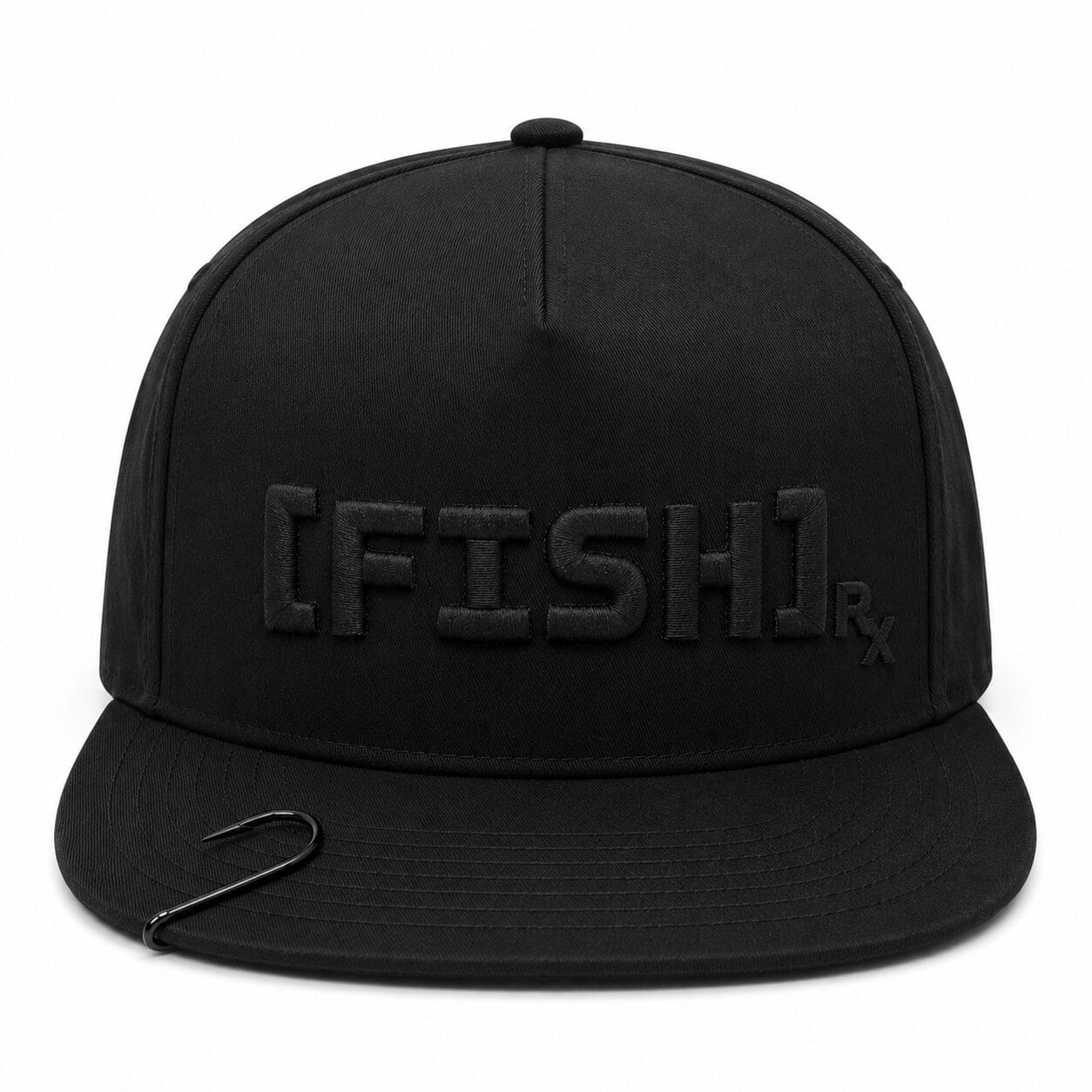 [FISH]rx Snapback – BLACK WITH BLACK LOGO